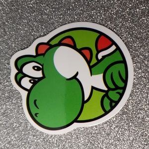 SUPER MARIO WATERPOOF Sticker Yoshi dinosaur